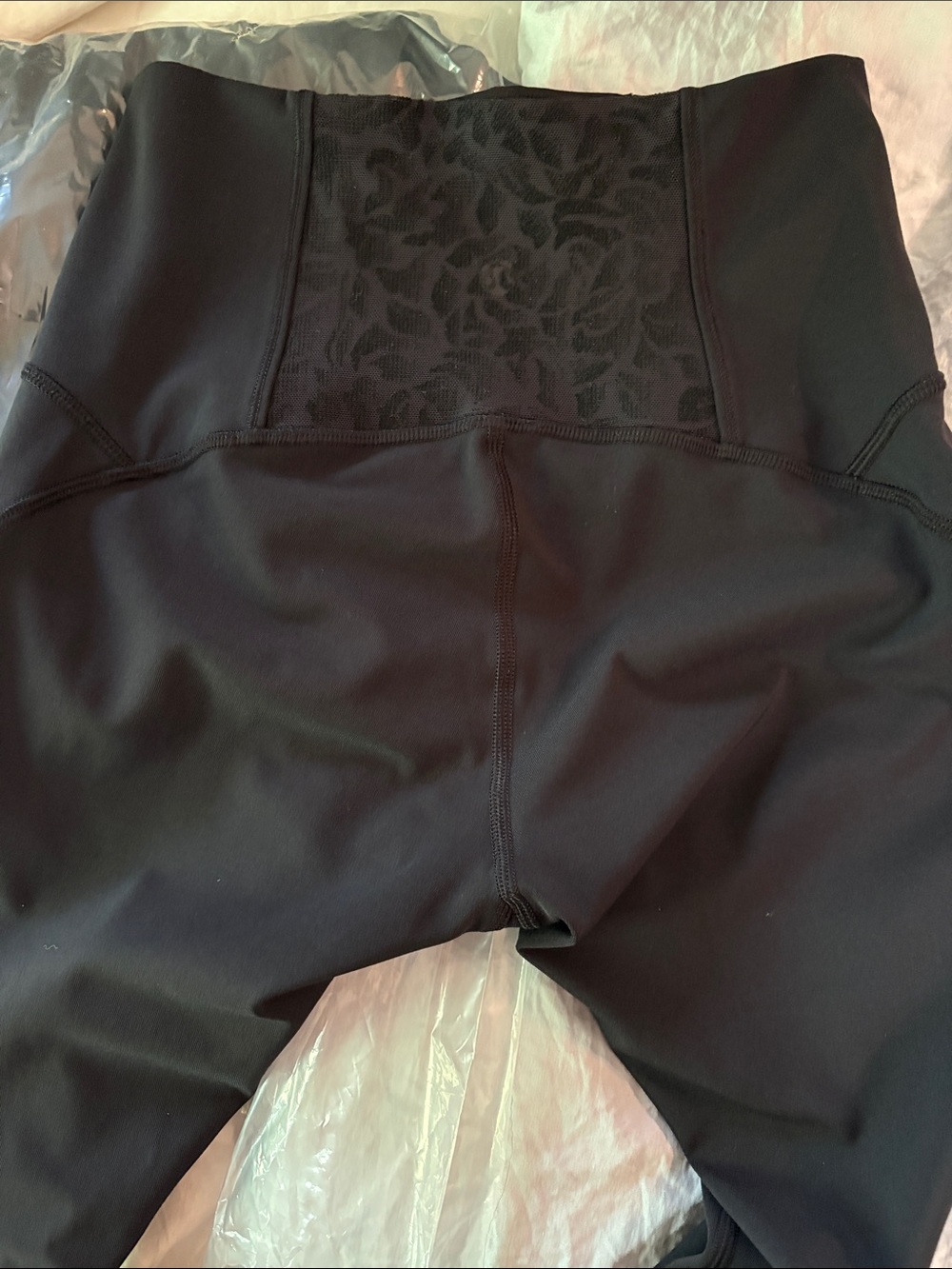 LULULEMON Athletica leggings Meant To Move 7/8 Flocked Floral Black Size 4